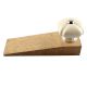Solid Cream Square Ceramic Door Stopper